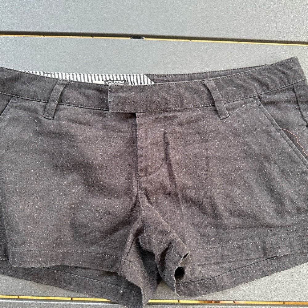 Volcom Black High Waist Shorts